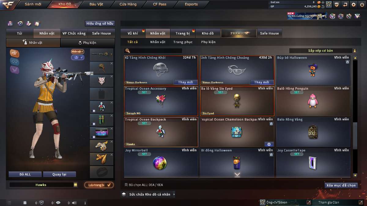 shop acc cf uy tin gia re